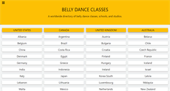 Desktop Screenshot of bellydanceclasses.net