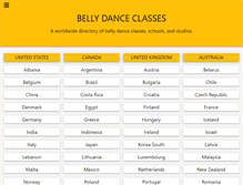 Tablet Screenshot of bellydanceclasses.net